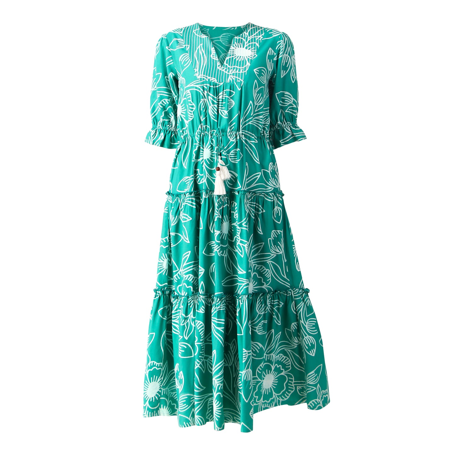 Amala Dress - Deep Sea Green