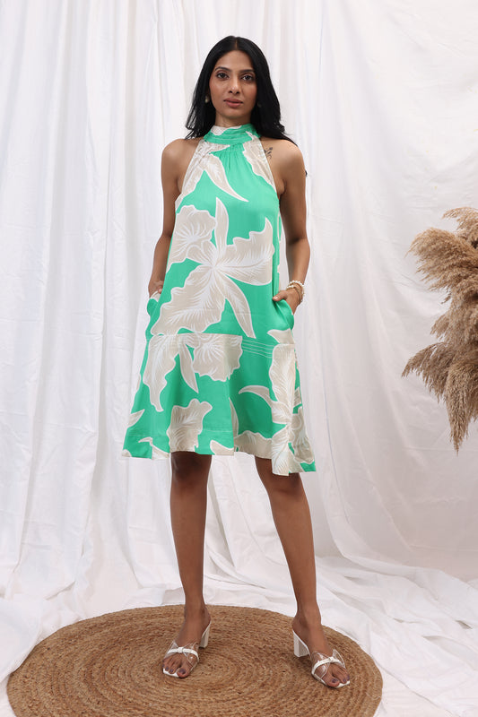 Eva Dress ~ Caribbean Green