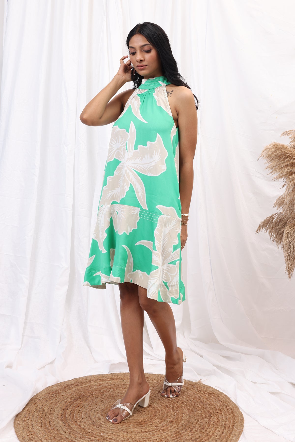 Eva Dress ~ Caribbean Green