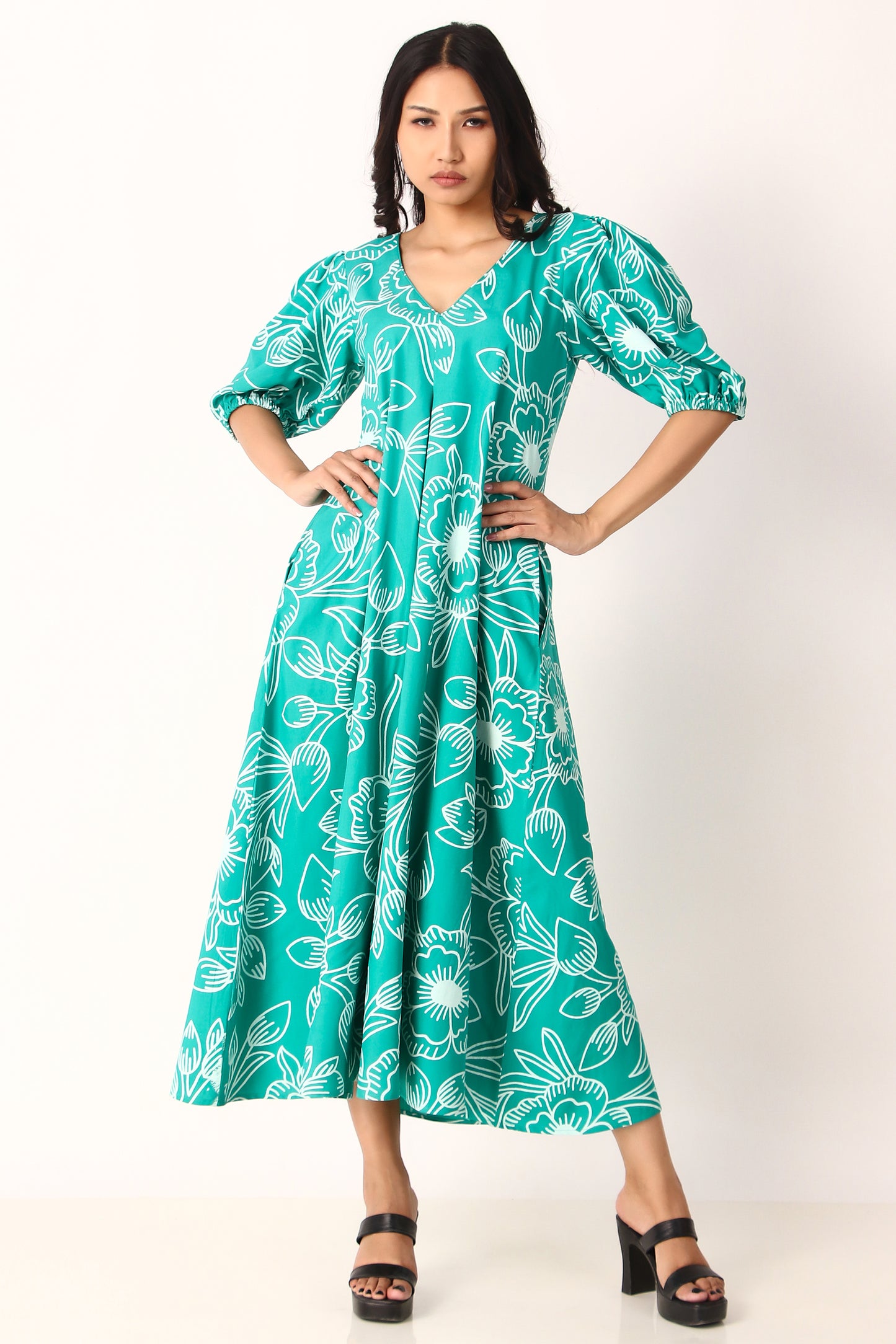 Savana Dress - Deep Sea Green