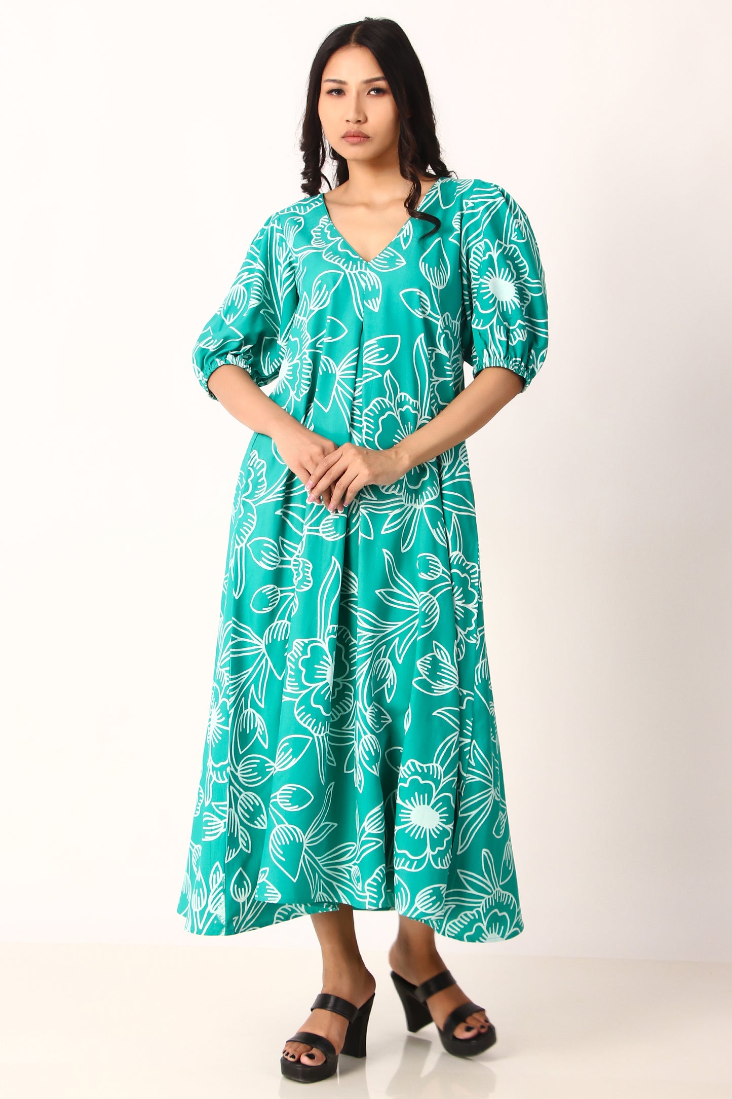 Savana Dress - Deep Sea Green