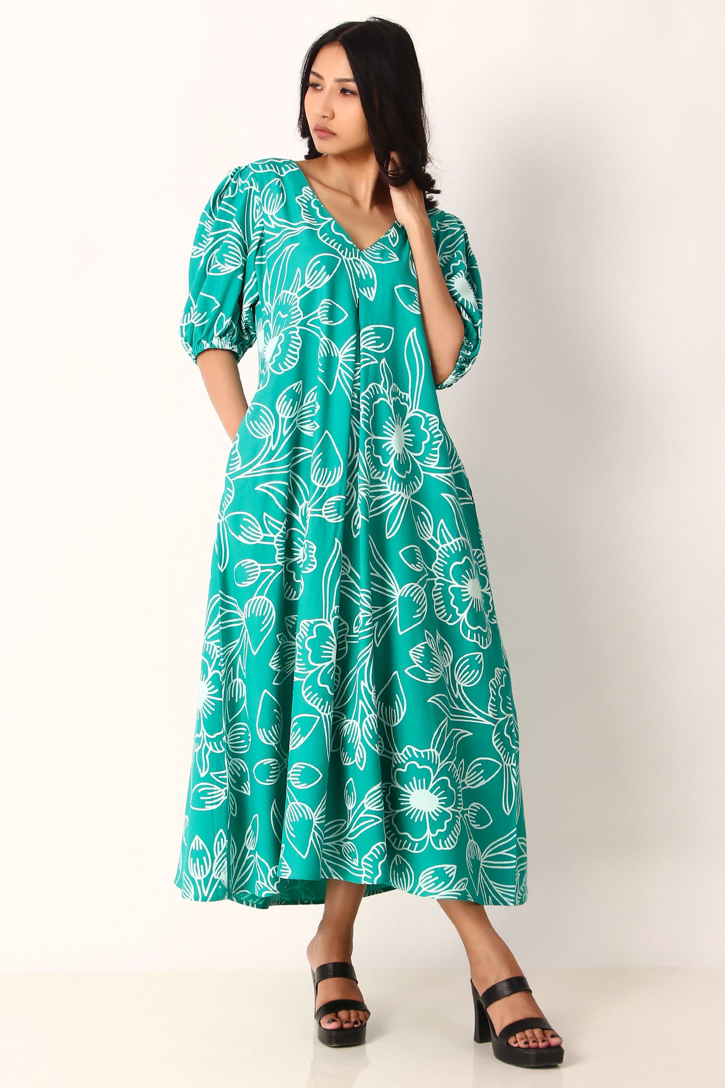 Savana Dress - Deep Sea Green