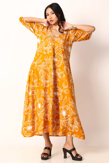 Savana Dress - Pumpkin Skin