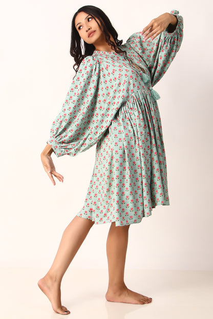 Alina  Dress - Summer Green