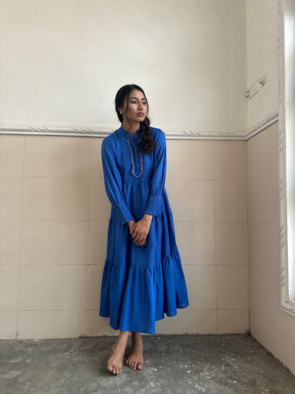 Poet Dress - Regal Blue