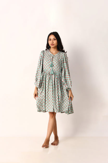 Alina  Dress - Summer Green