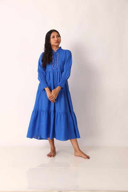 Poet Dress - Regal Blue