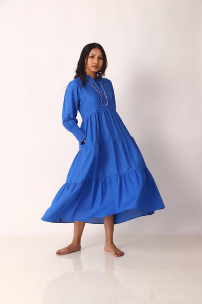 Poet Dress - Regal Blue