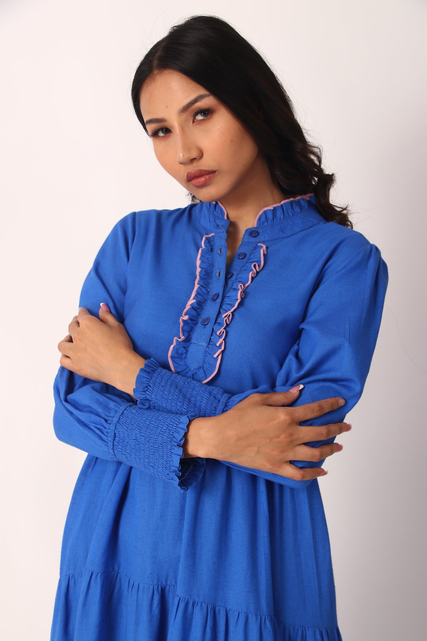 Poet Dress - Regal Blue