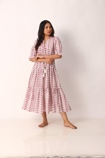 Amala Dress - Pink Flare