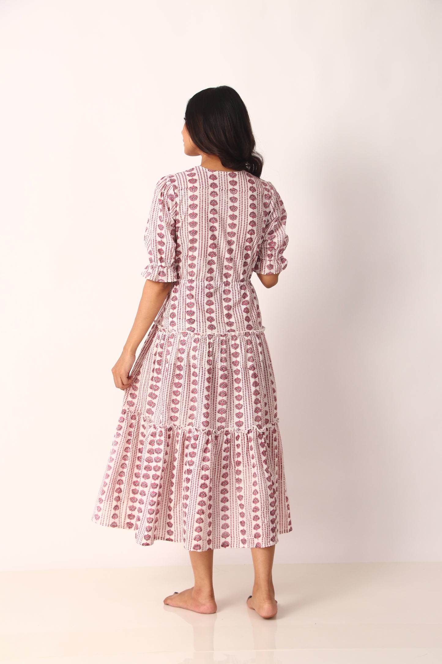 Amala Dress - Pink Flare