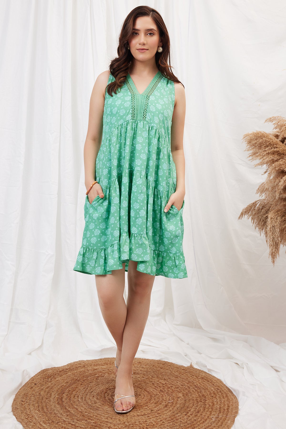 Tara Dress ~ Teal Green