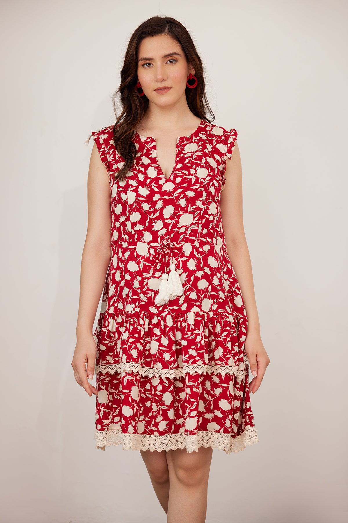 Mia Dress ~ Scarlet Red