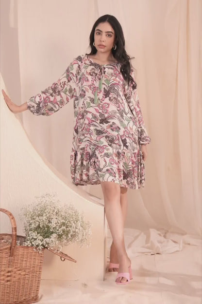 Tasha Dress ~ Moon Mist Floral